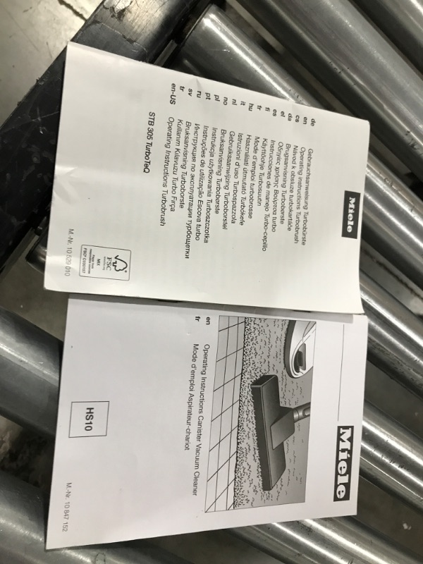 Photo 1 of Miele Turbo Team Canister Vacuum, Obsidian Black Obsidian Black STB 205-3 Floor Tool