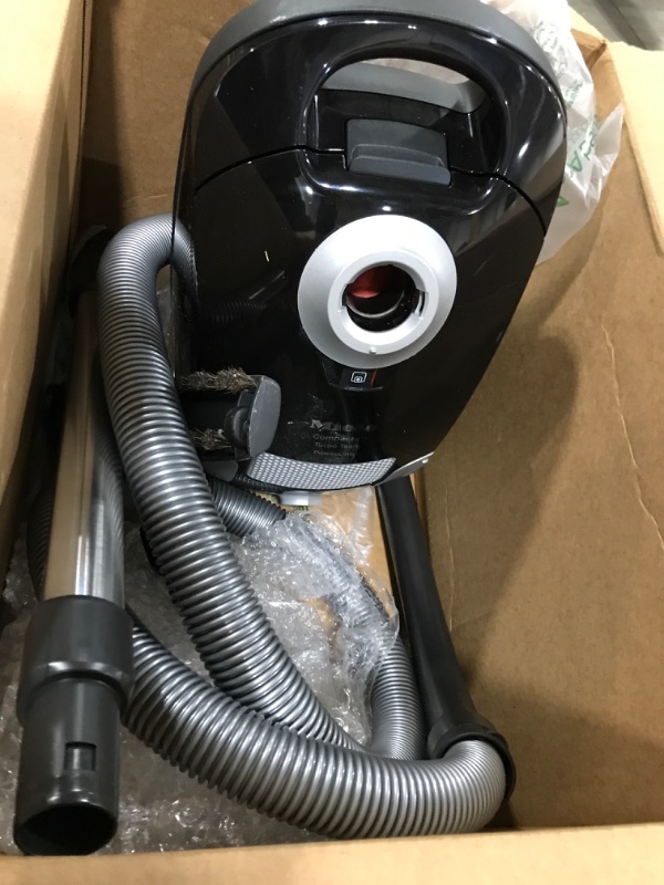Photo 1 of Miele Turbo Team Canister Vacuum, Obsidian Black Obsidian Black STB 205-3 Floor Tool