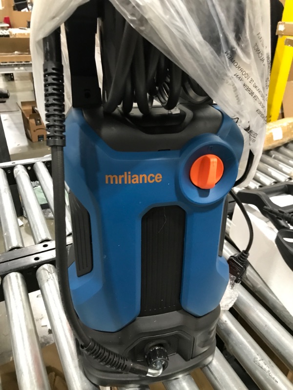 Photo 3 of mrliance Electric Pressure Washer 2 GPM 2000W Power Washer Car Washer with ?????????? ???????? Nozzles, Soap Bottle (Blue)