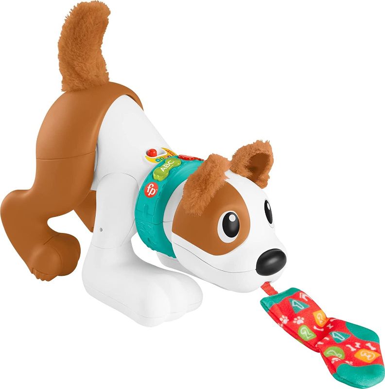 Photo 1 of Fisher-Price Baby Learning Toy 123 Crawl With Me Puppy Electronic Dog With Smart Stages Content & Lights For Ages 6+ Months
