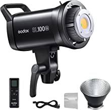 Photo 1 of Godox SL100Bi 100W Bi-Color LED Video Light, with Godox RC-A6 Remote Controller, 2800K-6500K CRI/TLCI 96+/97+ LED Studio Light, 11 FX Effects Studio LED Continuous Video Light with Bowens Mount
