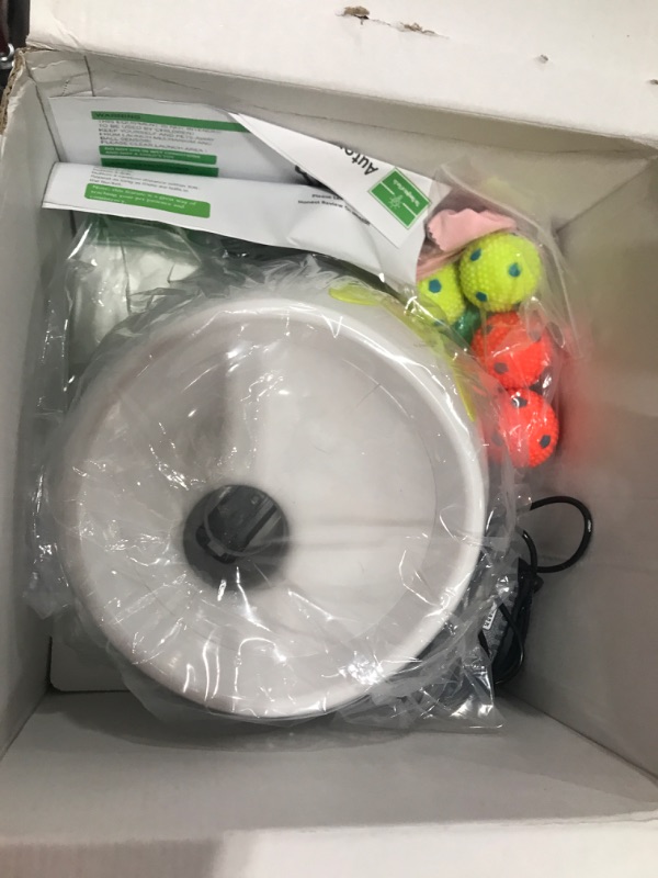 Photo 1 of THE THOUGHTS OF FUN CO. Automatic Dog Ball Launcher - Dog Fetch Machine for Small to Medium Sized Dogs, Great Exercise for Dogs with 6 Latex Balls, Dual Power Supply, Ball Thrower for Dogs