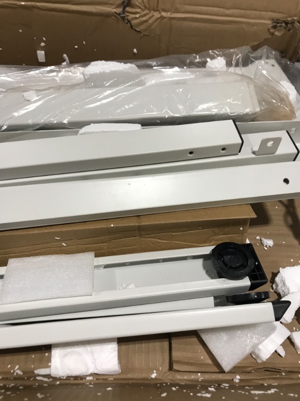 Photo 1 of TOPSKY Dual Motor Electric Adjustable Standing Computer Desk for Home and Office (White Frame only)