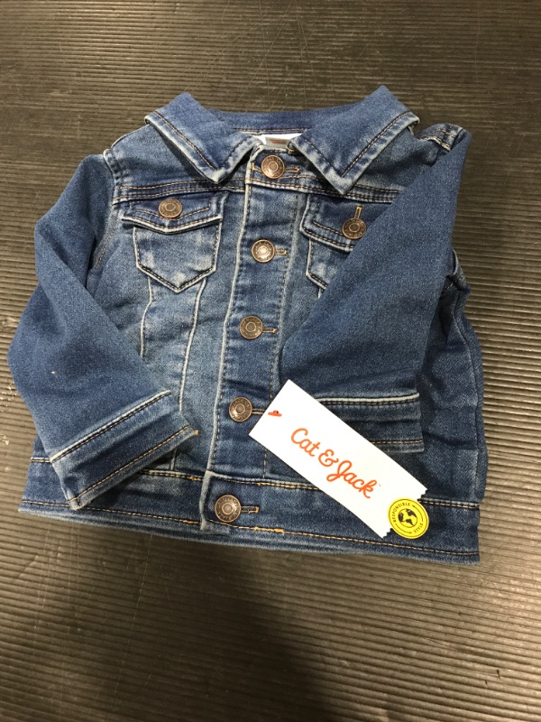 Photo 2 of Baby Denim Jacket - Cat & Jack™ Blue
