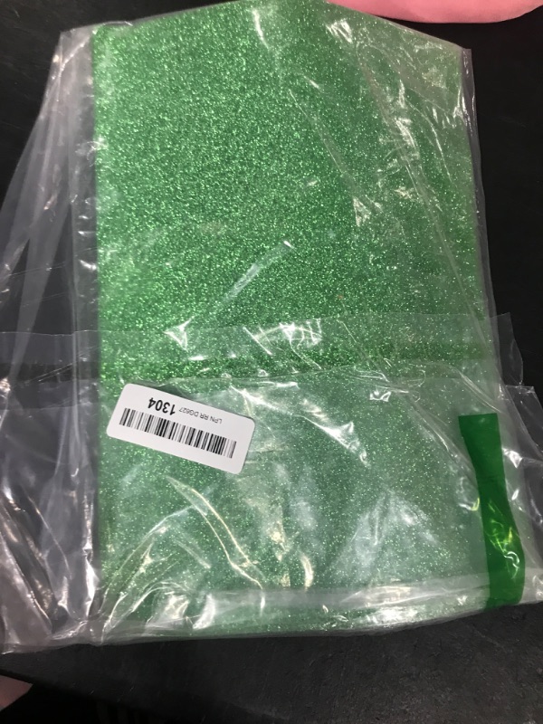 Photo 2 of YZH Crafts Glitter Cardstock Paper,No-Shed Shimmer Glitter Paper, 10 Sheets, 8 Inch X 12 Inch, A4 Size (Green)