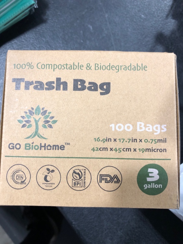 Photo 1 of 3 gallon Home Compostable Trash bags
