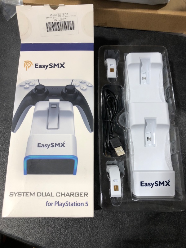 Photo 1 of EasySMX System Dual Charger for PlayStation 5