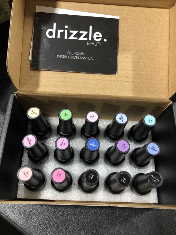 Photo 1 of 15 piece gel nail polish by Drizzle