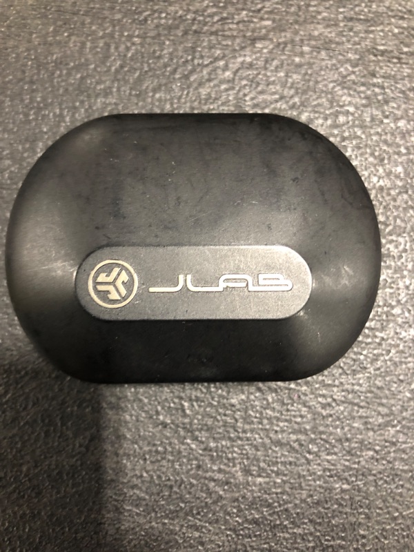 Photo 2 of JLab Epic Air Sport ANC True Wireless Bluetooth 5 Earbuds | Headphones for Working Out | IP66 Sweatproof | 15-Hour Battery Life, 55-Hour Charging Case | Music Controls | 3 EQ Sound Settings. MISSING BOX & ACCESSORIES. PRIOR USE. SCRATCHES. 
