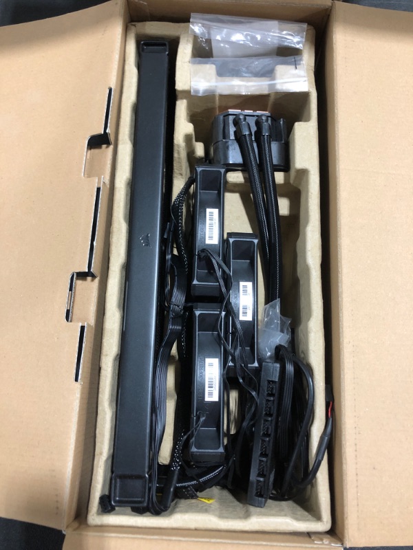 Photo 1 of Corsair CW-9060062-WW H150I Elite LCD Display Liquid CPU Cooler. PRIOR USE. 
