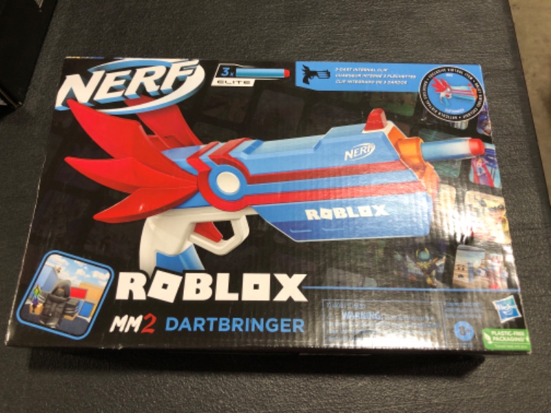 Photo 2 of NERF Roblox MM2: Dartbringer Dart Blaster. 