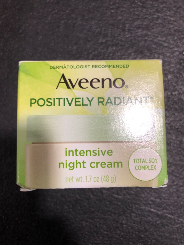 Photo 1 of Aveeno Positively Radiant Moisturizing Face & Neck Night Cream 1.7 Oz
