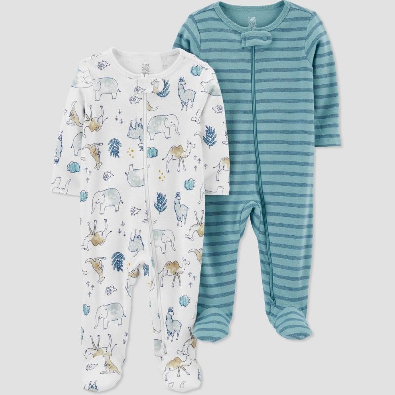 Photo 1 of Baby Boys' 2pk Safari Sleep N' Play - Just One You® Made by Carter's. SIZE 9M
