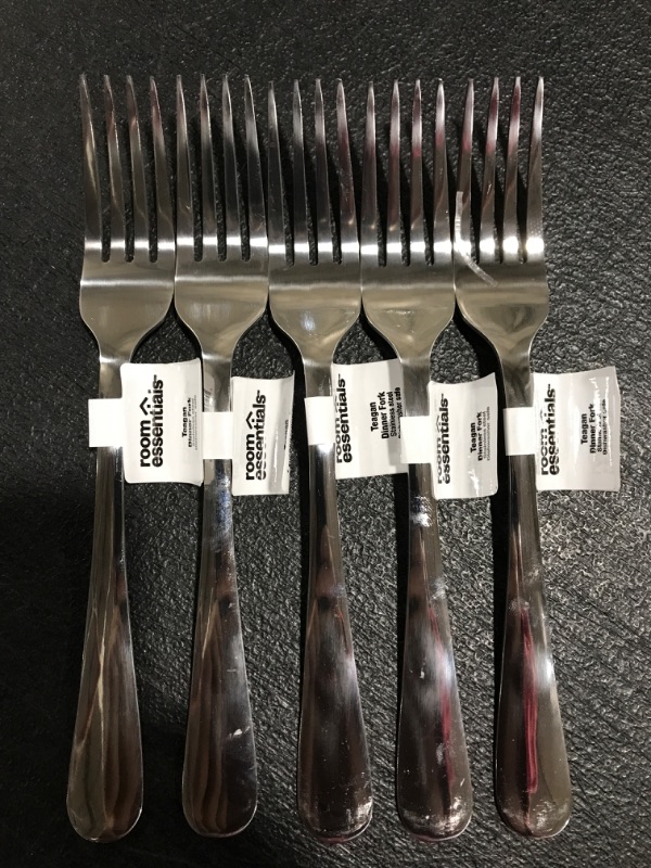 Photo 2 of 5 PACK Stainless Steel Teagan Dinner Fork - Room Essentials
