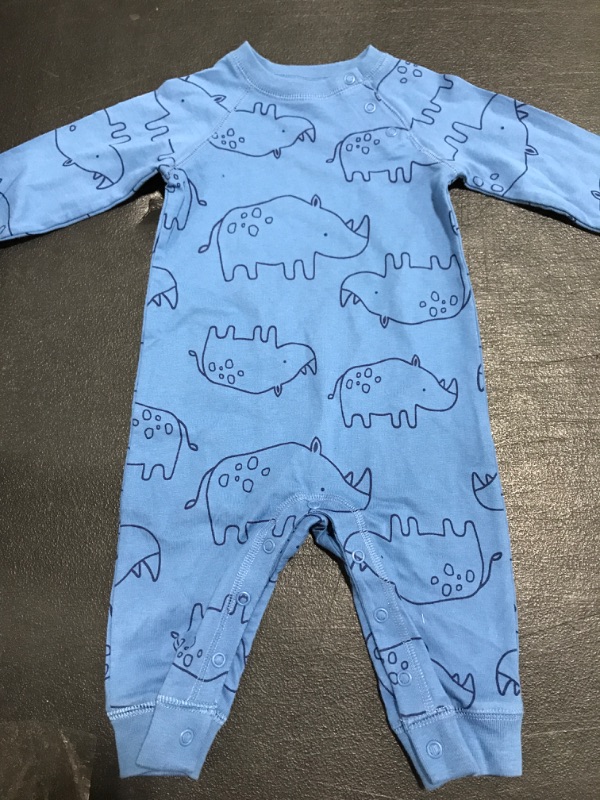 Photo 2 of Baby Boys' Rhino Romper - Just One You Made by Carter's Blue 6M
