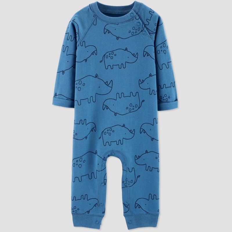 Photo 1 of Baby Boys' Rhino Romper - Just One You Made by Carter's Blue 6M
