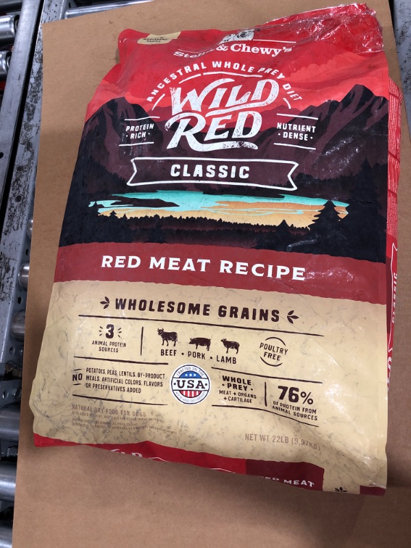 Photo 2 of (EXPIRED)
Stella & Chewy's Wild Red Classic Kibble Wholesome Grains Red Meat Recipe Dry Dog Food, 22-lb Bag
