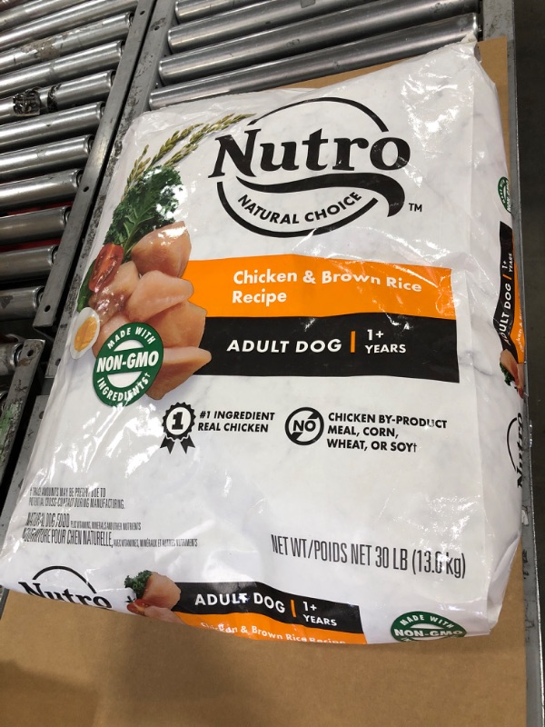 Photo 2 of (EXPIRED)
NUTRO NATURAL CHOICE Adult Dry Dog Food, Chicken & Brown Rice Recipe Dog Kibble, 30 lb. Bag 30 Pound (Pack of 1)