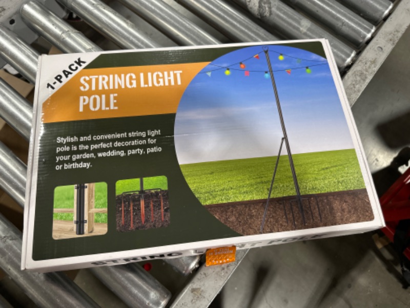 Photo 1 of 1 PACK STRING LIGHT POLE 