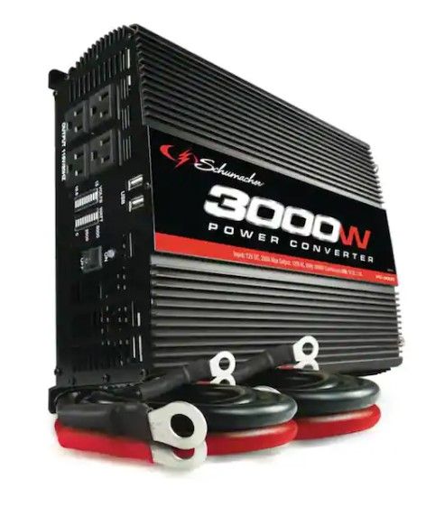 Photo 1 of 3000-Watt 12-Volt Battery Power To 120-Volt AC Power Inverter