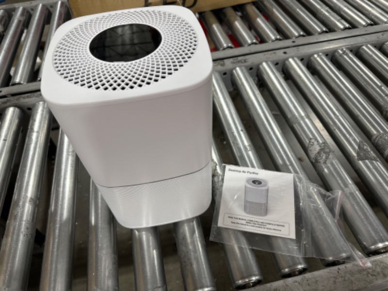 Photo 2 of Cwxwei Air Purifiers for Bedroom Home,Max Up to 825 sq ft,True H13 HEPA Filter,For Pet Dander,Smoke,Odor,Dust,Allergens,Mold,Wildfire Particles.24dB Quiet Air Purifier,Desktop Air Cleaners,SY910 White1