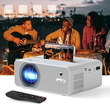 Photo 1 of YEHUA WiFi Projector, 4K HD Outdoor Projector Mini Projector with Remote, 1080P & 160" Screen Supported, Movie Home Theater for TV Stick, Laptop,PC, iOS & Android, PS4, HDMI, USB, AUX, AV
