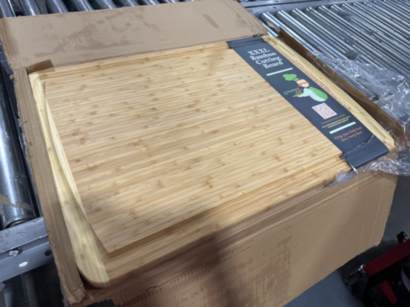 Photo 2 of XXXL Bamboo Cutting Board and Food Grade Oil Spray by Greener Chef