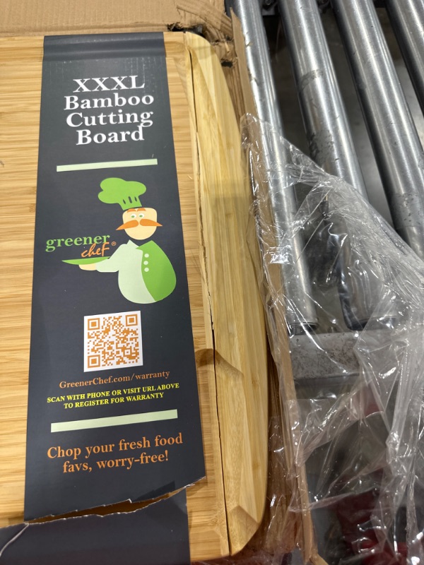 Photo 3 of XXXL Bamboo Cutting Board and Food Grade Oil Spray by Greener Chef