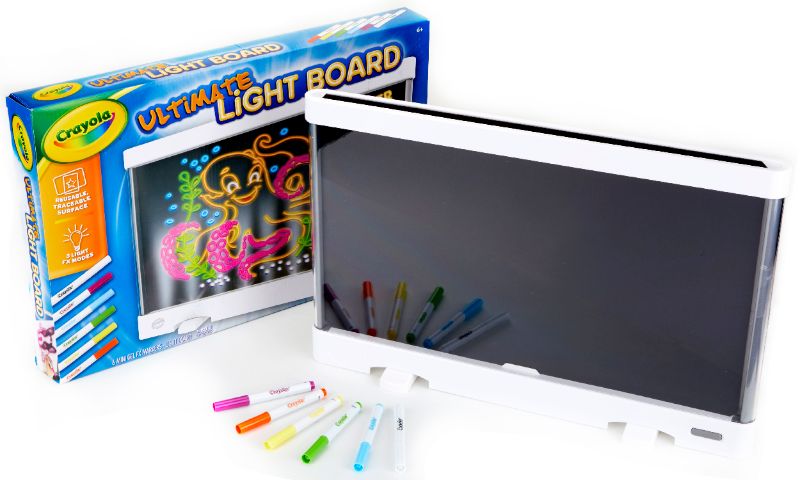 Photo 1 of Crayola Ultimate Light Board Drawing Tablet Coloring Set School Supplies Light up Toy Gifts for Girls & Boys
