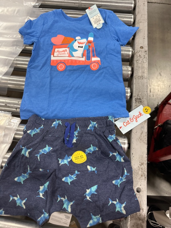 Photo 1 of 2 PIECE TODDLER CAT AND JACK OUTFIT SIZE 3T 