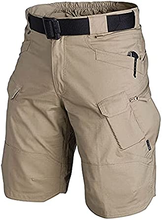 Photo 1 of AUTIWITUA Men's Waterproof Tactical Shorts Outdoor Cargo Shorts, Lightweight Quick Dry Breathable Hiking Fishing Cargo Shorts XL