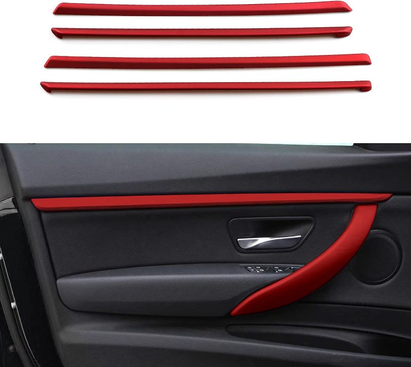 Photo 1 of 4PCS Car Door Decoration Strips Sticker ABS Decal Trim Cover Compatible with BMW F34 3GT 2013 2014 2015 2016 2017 2018 2019 2020 Accessories - ONLY for F34 