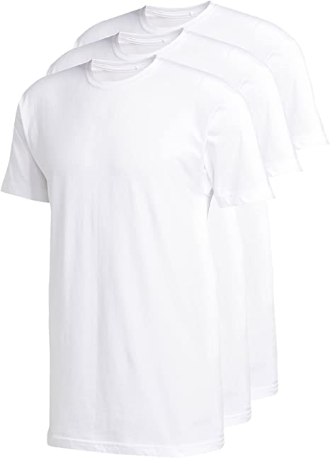 Photo 1 of adidas mens Athletic Comfort Crew Neck (3-pack) undershirts White Large