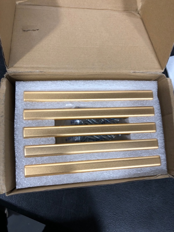 Photo 1 of 10 PACK SATIN BRASS DRAWER PULLS 