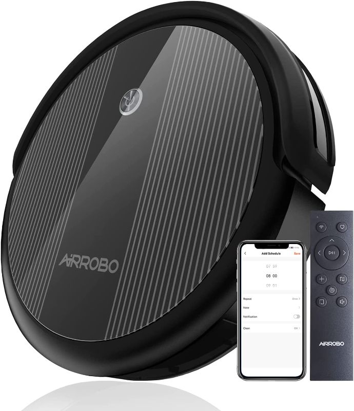 Photo 1 of AIRROBO Robot Vacuum Cleaner, 2600Pa Strong Suction Power Robotic Vacuums, WiFi Connected, App Control, Works with Alexa and Google Home, Self Charging, Ideal for Hard Floor, Carpet, Pet Hair, P10
