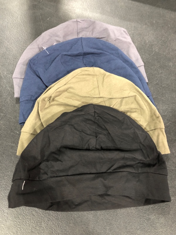 Photo 1 of 4pk Cooling Lightweight Cotton Skull Cap  