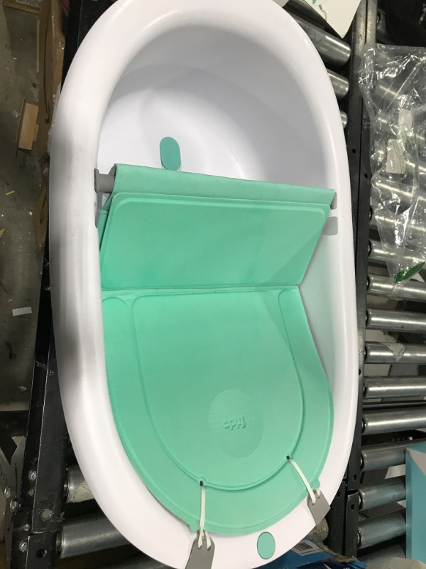 Photo 3 of 4-in-1 Grow-with-Me Bath Tub by Frida Baby Transforms Infant Bathtub to Toddler Bath Seat with Backrest for Assisted Sitting in Tub