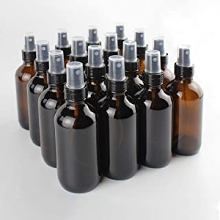 Photo 1 of 4oz Amber Glass Spray Bottle for Essential Oils,Small Empty Fine Mist Spray Bottle 16 pack