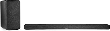 Photo 1 of Denon DHT-S517 Sound Bar for TV with Wireless Subwoofer (2022 Model), 3D Surround Sound, Dolby Atmos, HDMI eARC Compatibility, Wireless Music Streaming via Bluetooth, Quick Setup, Wall-Mountable
