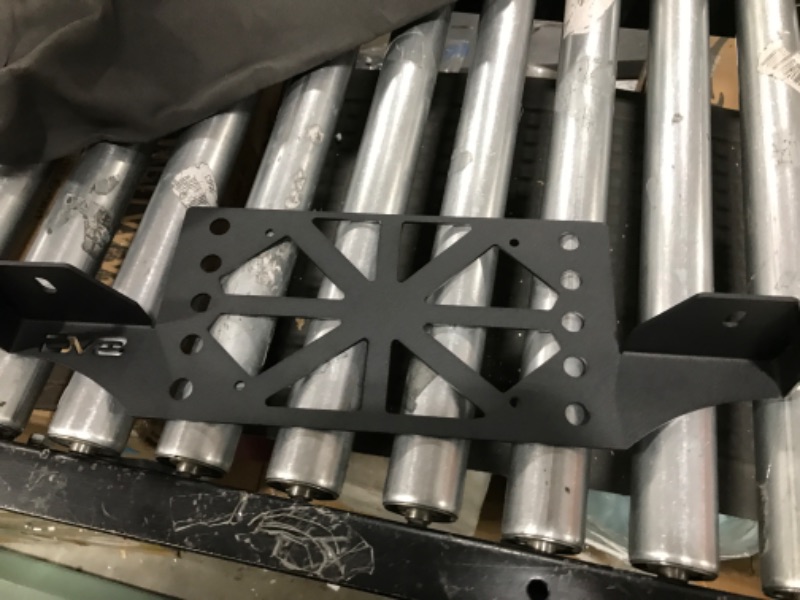 Photo 2 of License Plate Bracket with Dual Pod Light Mounts for Subaru Crosstrek, Outback, Forester & Other SUVs | Front or Rear Bumper Compatible | Mounts to Existing License Plate Location | DV8 Offroad