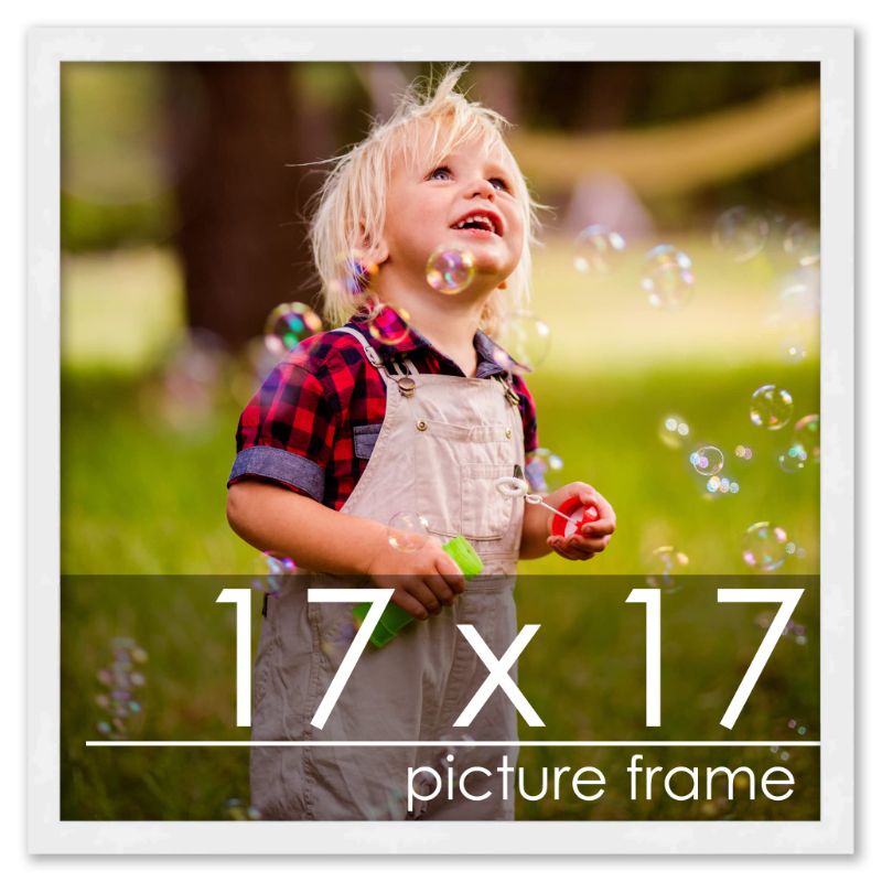 Photo 1 of 17x17 Contemporary White Wood Picture Square Frame 