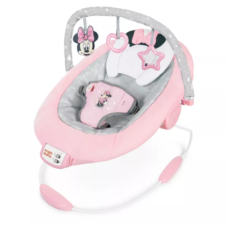 Photo 1 of Bright Starts Disney Baby Minnie Mouse Rosy Skies Pink Baby Bouncer Infant Seat

