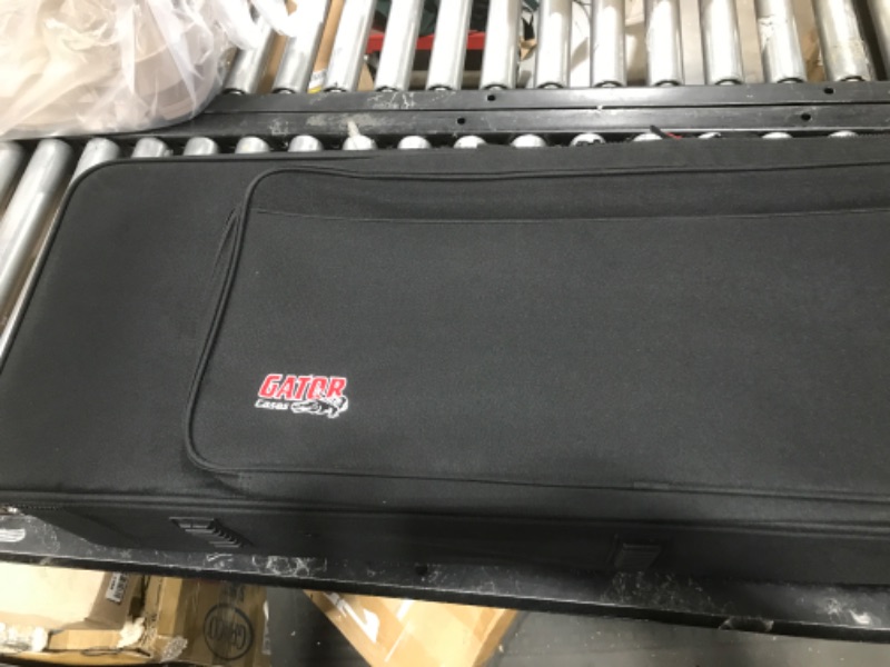 Photo 2 of Gator Cases Rigid EPS Foam Lightweight Case w/ Wheels for Slim 61 Note Keyboards (GK-61-SLIM)