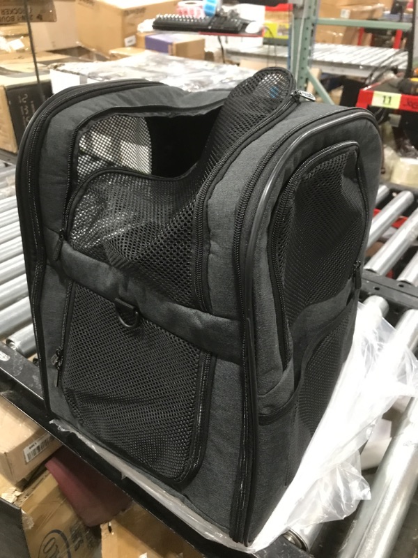 Photo 2 of Apollo Walker Pet Carrier Backpack for Large/Small Cats and Dogs, Puppies, Safety Features and Cushion Back Support (Black)