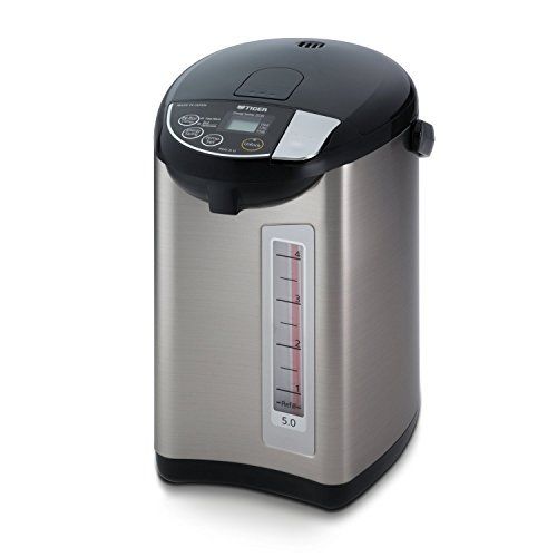 Photo 1 of Tiger PDU-A50U-K Electric Water Boiler and Warmer, Stainless Black, 5.0-Liter