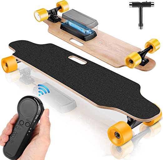 Photo 1 of Electric Skateboard for Adults with Wireless Remote Skateboard Electric Longboard for Youths
