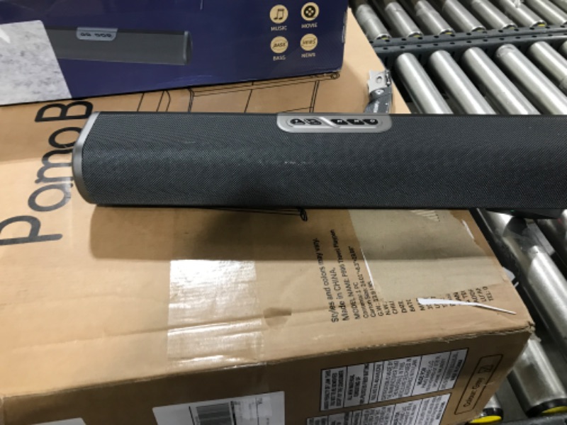 Photo 3 of Fosi Audio A5 Soundbar, 60W Speakers for Desktop Computer, TV, Projector, 18 Inch Sound Bar with 4 EQ Modes, HDMI ARC/Wireless Bluetooth/Optical/Aux/USB Connection, Wall Mount Gray