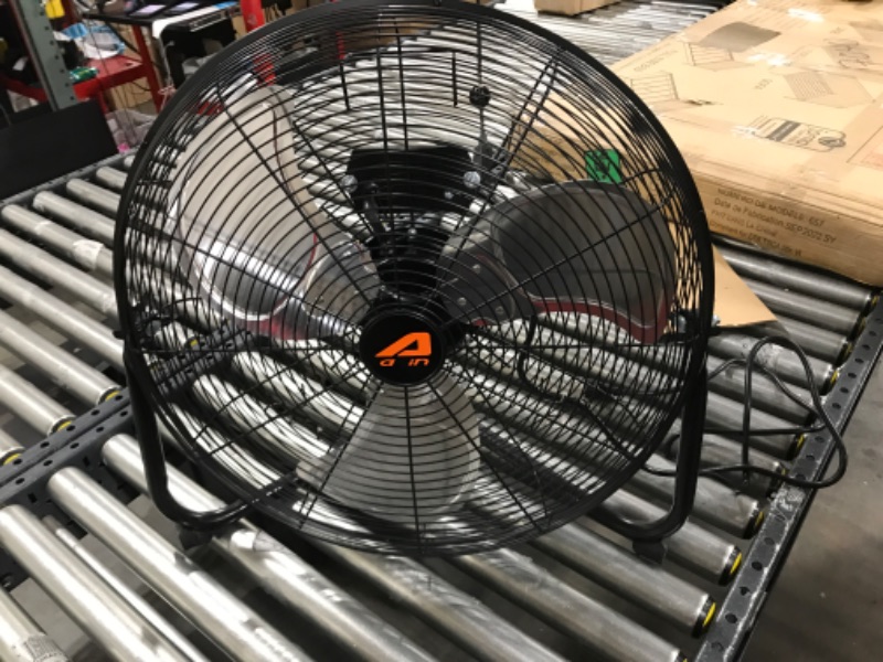 Photo 2 of Aain(R AA010 20'' High Velocity Floor Fan, 6000 CFM Industrial Metal Fans for Industrial Garage Shop, 3 Speed Settings, Black 3 SPEED,6000 CFM