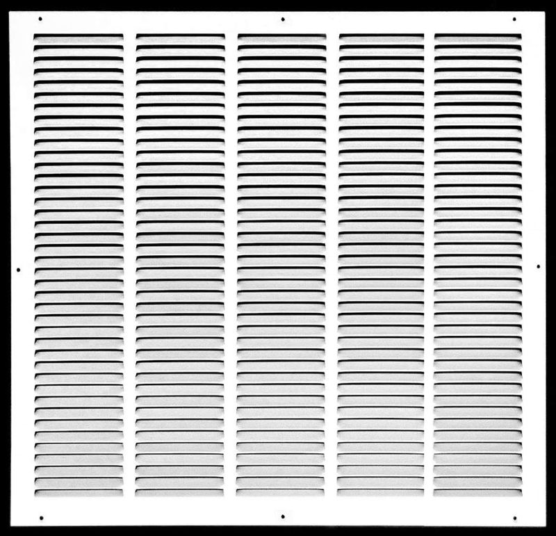 Photo 1 of 18" x 22" Return Air Grille - Sidewall and Ceiling - HVAC Vent Duct Cover Diffuser - [White] [Outer Dimensions: 19.75w X 23.75" h]
