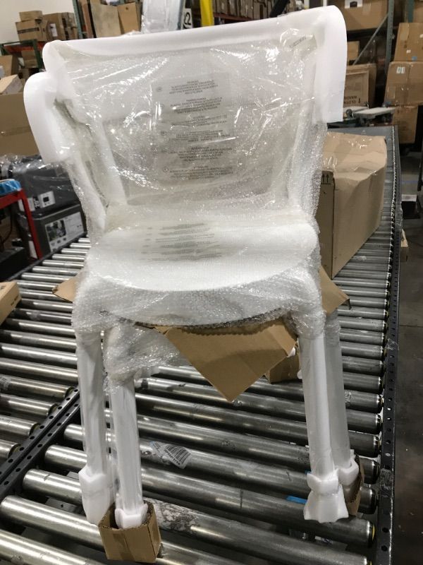 Photo 2 of Amazon Basics White, Armless Bistro Dining Chair-Set of 2, Premium Plastic
